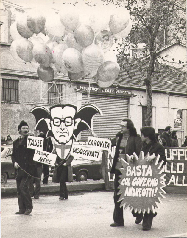 Manifestazione contro il Governo Andreotti, 1977